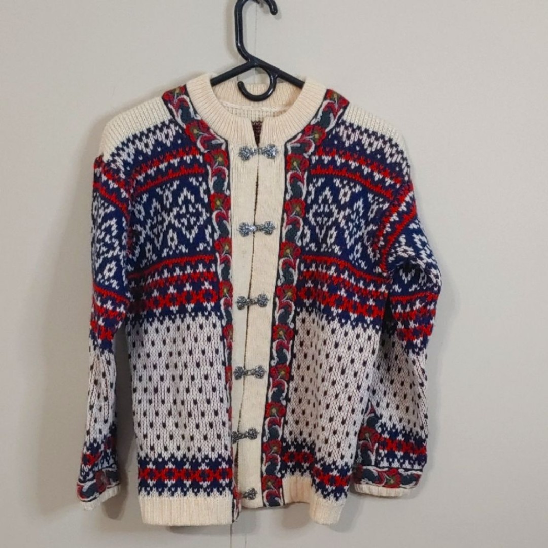 A.S Evebøfoss Norway Wool Cardigan Sweater Size 44