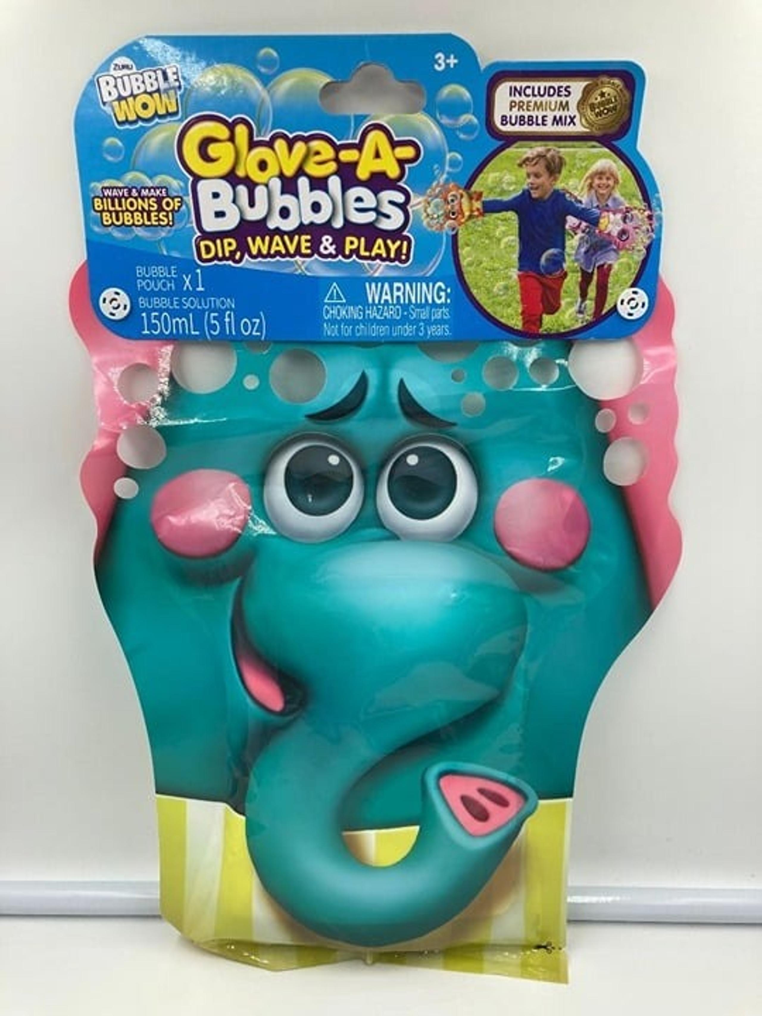Glove-A-Bubbles Dip Wave And Play Thousands Of Bubbles Elephant