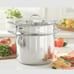 Princess House HERITAGE® SIGNATURE8-Qt. Stockpot with Steaming Basket 3686