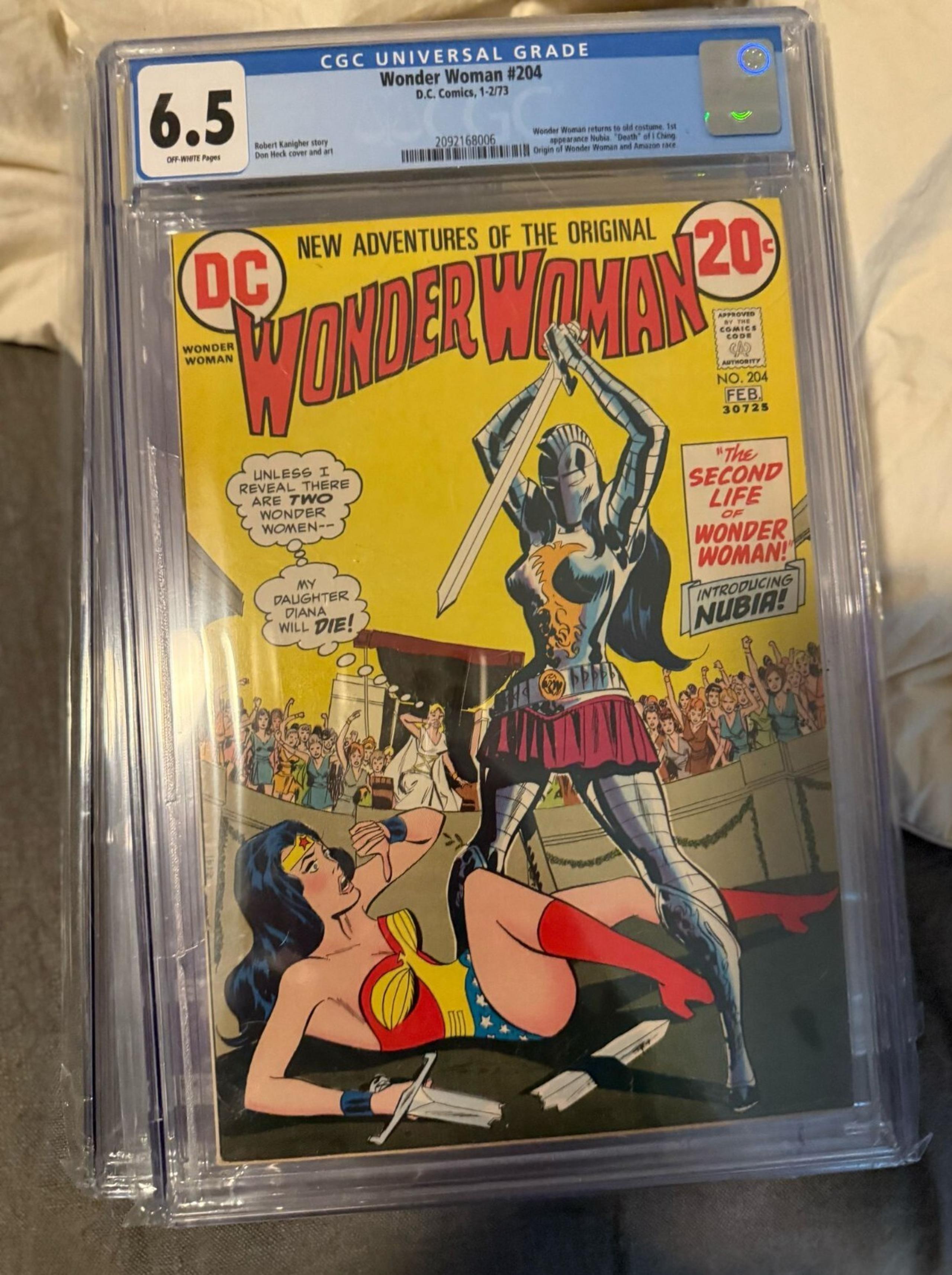 Wonder Woman #204 CGC 6.5 1st Nubia 1973