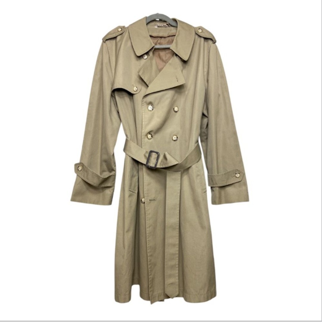 Vintage 80s beige trench coat size 42/ M/L