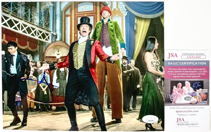 Hugh Jackman Signed The Greatest Showman P.T. Barnum 8x10 Photo JSA COA