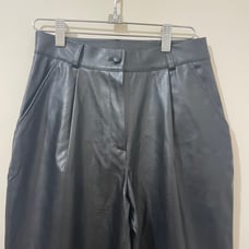 Faux Leather High Waisted Ankle Length Trendy Pants NWOT XS/S