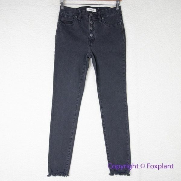 New! Madewell 9 Mid-Rise Skinny Jeans in Berkeley Black, size 25