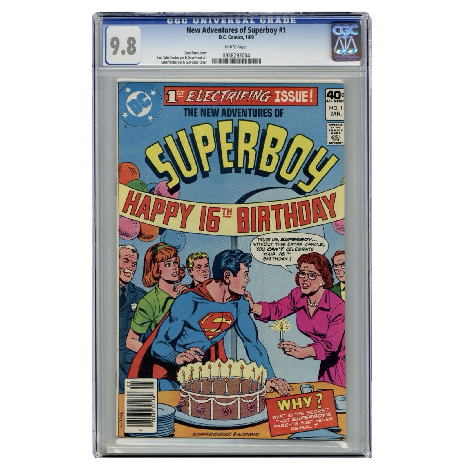 New Adventures Of Superboy #1 (1980) CGC 9.8 WHITE PAGES