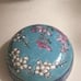 Antique vintage 1930's RARE Nippon blue flower ladies Porcelain Japan Ginger Jar