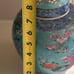 Antique vintage 1930's RARE Nippon blue flower ladies Porcelain Japan Ginger Jar