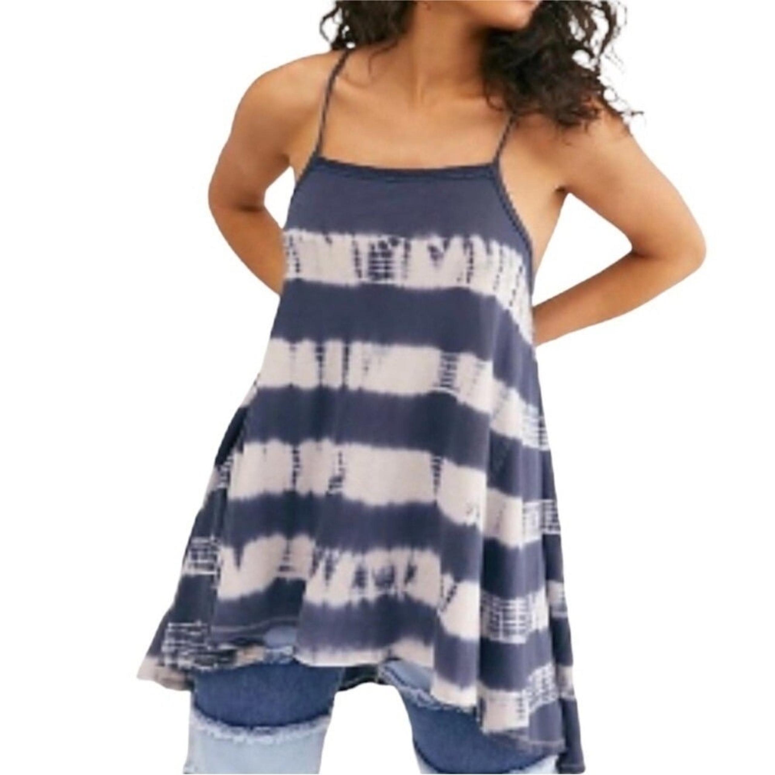 WE THE FREE Seashell Tie Dye Oversized Flowy Boho Min Tunic Dress XS