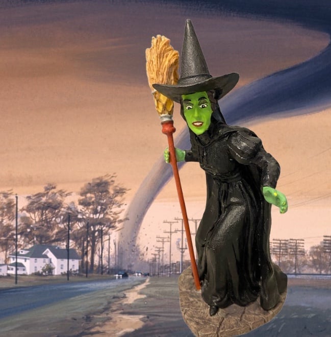 VTG Dave grossman creations wicked witch wizard of OZ figure 1990s 3389/5000