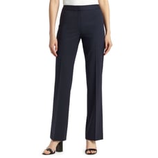 Lafayette 148 Women’s Stretch Wool Menswear Trouser Pant Size 2 Blue