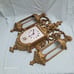 Vtg 1974 BURWOOD Cherub Hollywood Regency NEW HAVEN 597 Gold WALL CLOCK Works