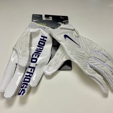 Nike Superbad 6.0 TCU Horned Frogs Football Gloves Size XL DX5299-114