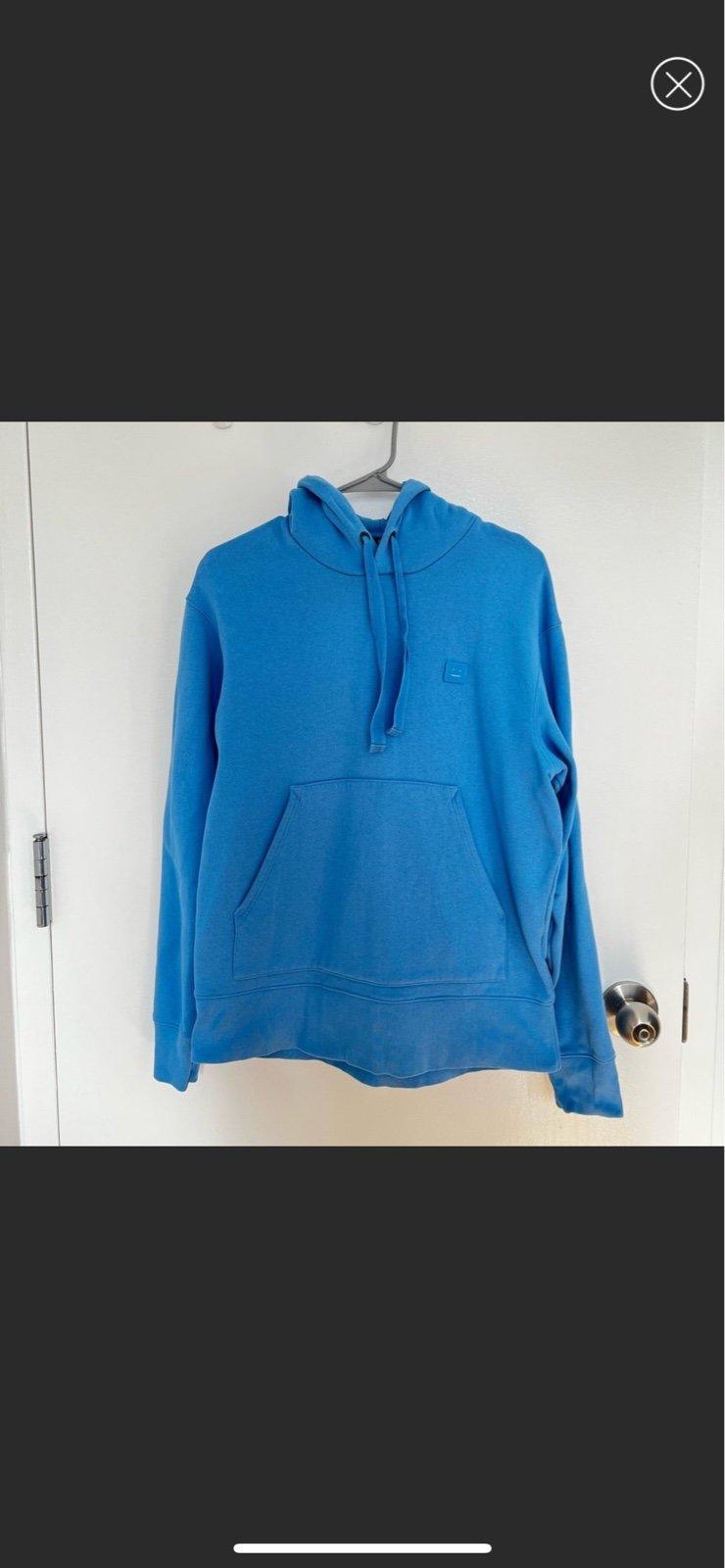 Acne Studios Blue Hoodie in Medium