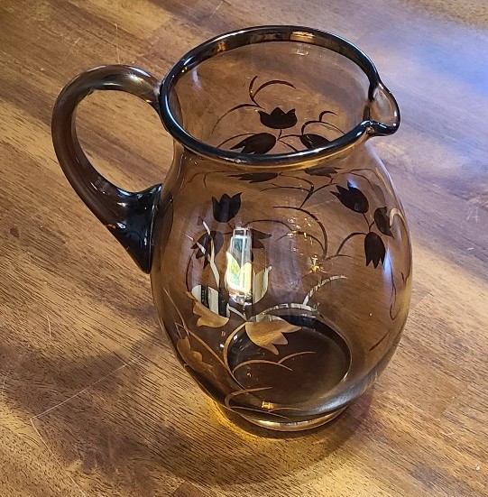 Amber vintage pitcher