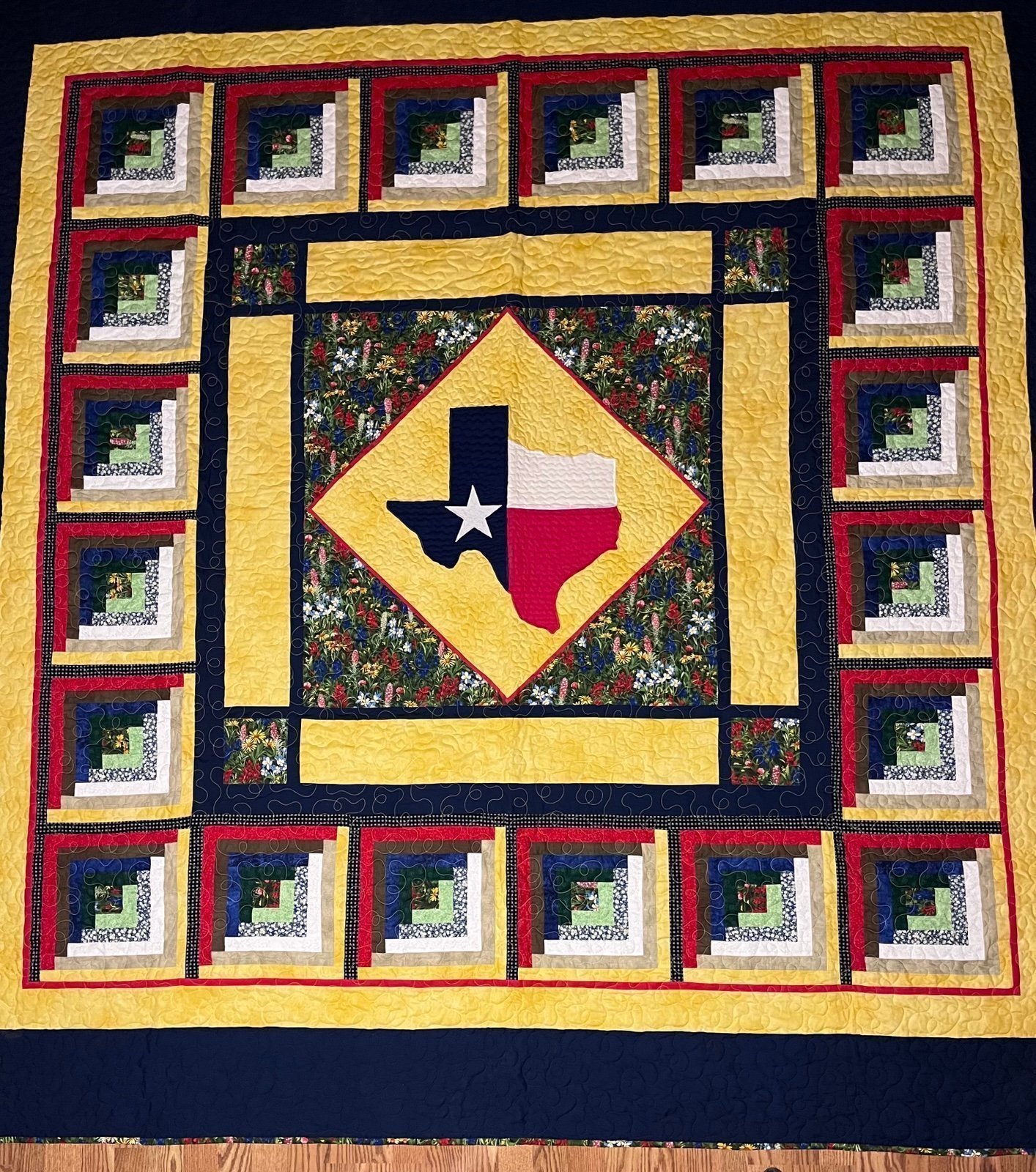 Texas-Themed Handmade Quilt