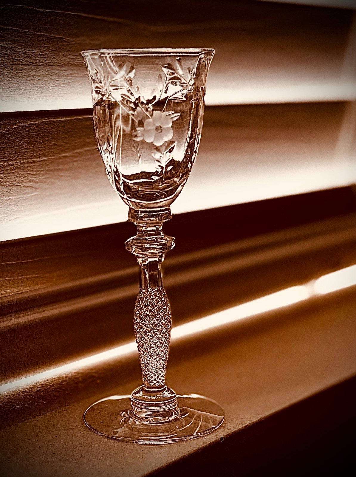 Vintage Crystal Cordial Glasses
