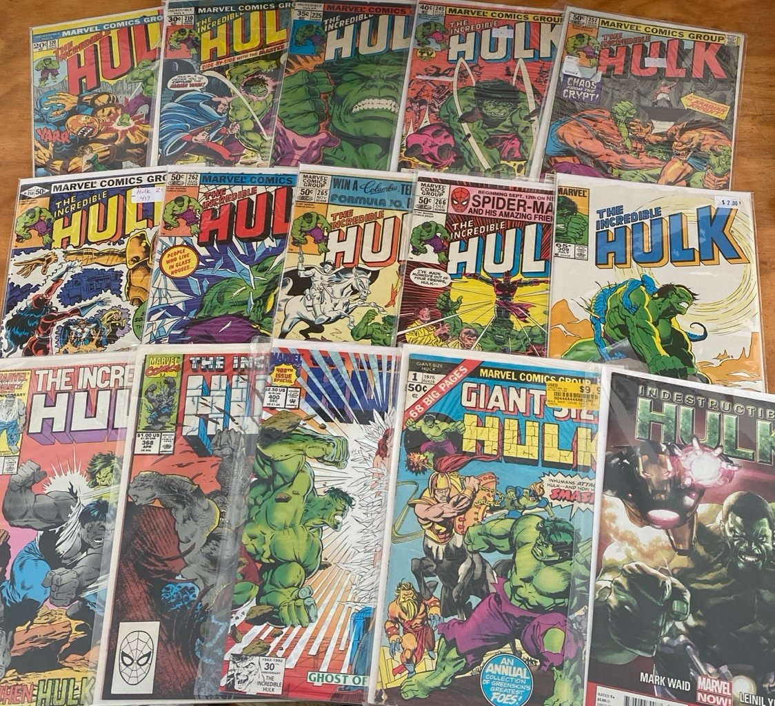 Incredible Hulk Marvel Comic Book Lot