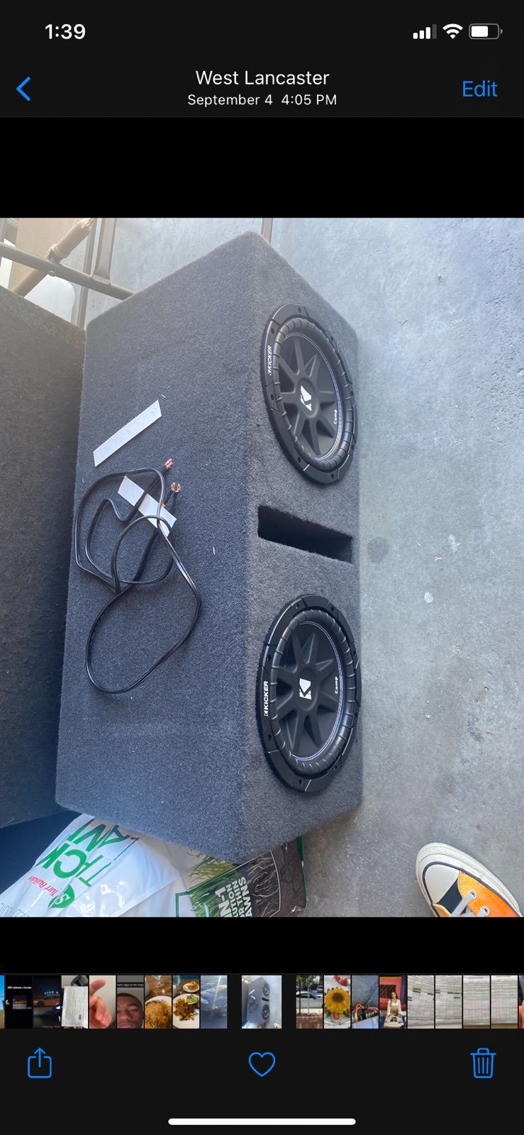 Kicker Comp Dual 12 inch with portrd box