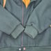 Vintage Identity Inc Mens Small Pontiac Moon Wool Leather Green Tan Jacket