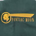 Vintage Identity Inc Mens Small Pontiac Moon Wool Leather Green Tan Jacket