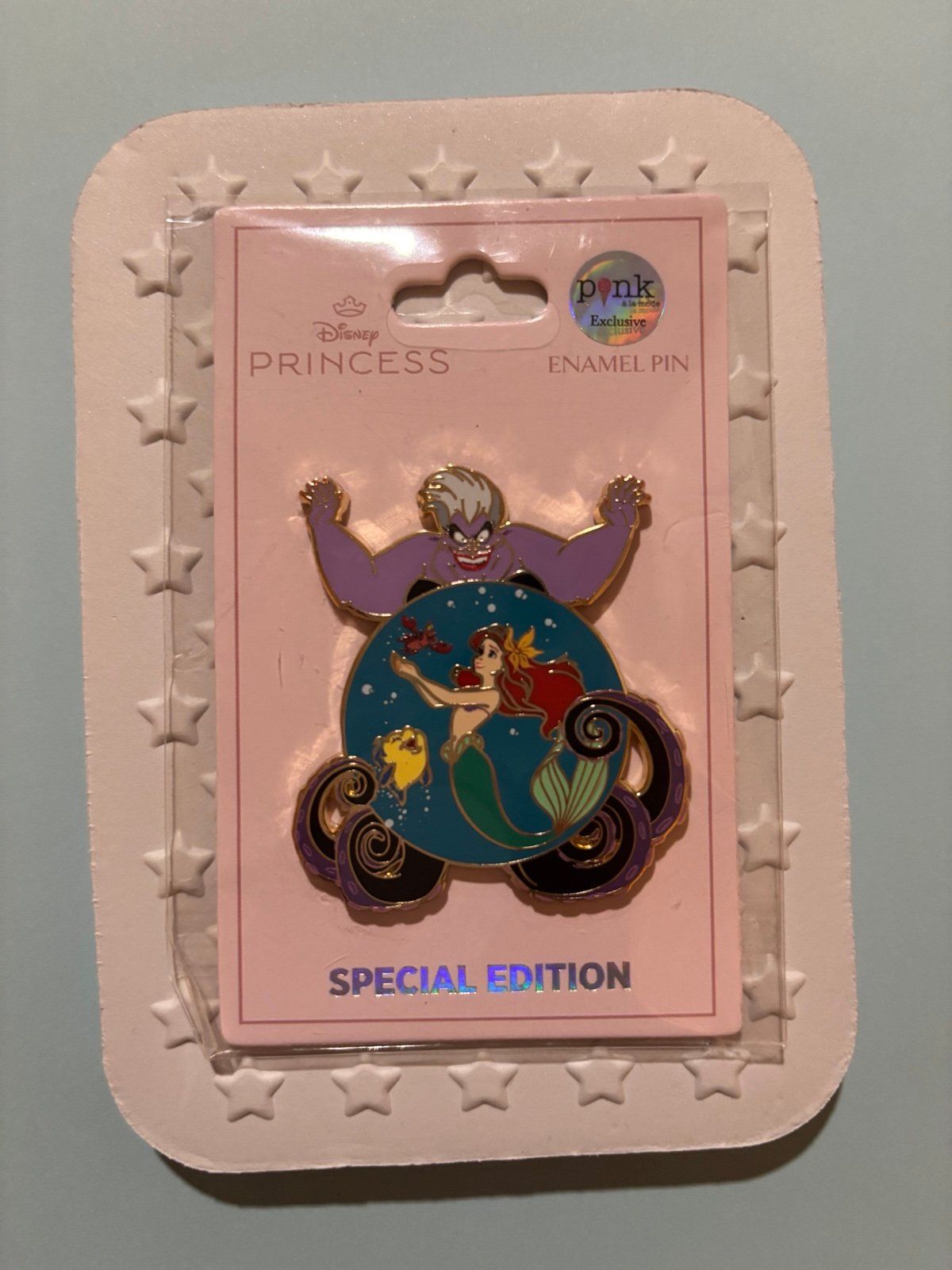 UNRELEASED LE The Little Mermaid PALM Pin