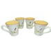 Euro Ceramica Oliva Olive Sand Color Set Of 4 Cups Mugs Italy Provence