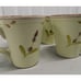 Euro Ceramica Oliva Olive Sand Color Set Of 4 Cups Mugs Italy Provence