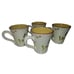 Euro Ceramica Oliva Olive Sand Color Set Of 4 Cups Mugs Italy Provence