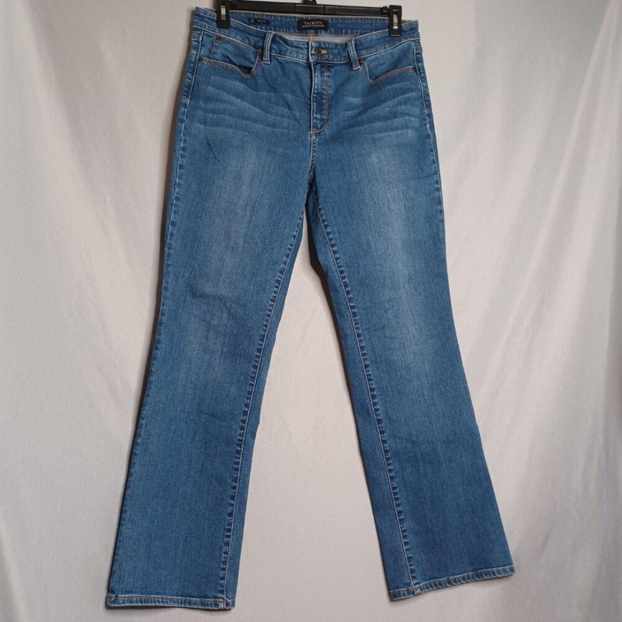 Talbots Women's Bootcut Flawless Five Pocket Medium Wash Denim Jeans Size 12