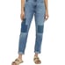 Universal Thread NWT Women's 8 Blue Mid Wash Patchwork High Rise Boyfriend Jeans