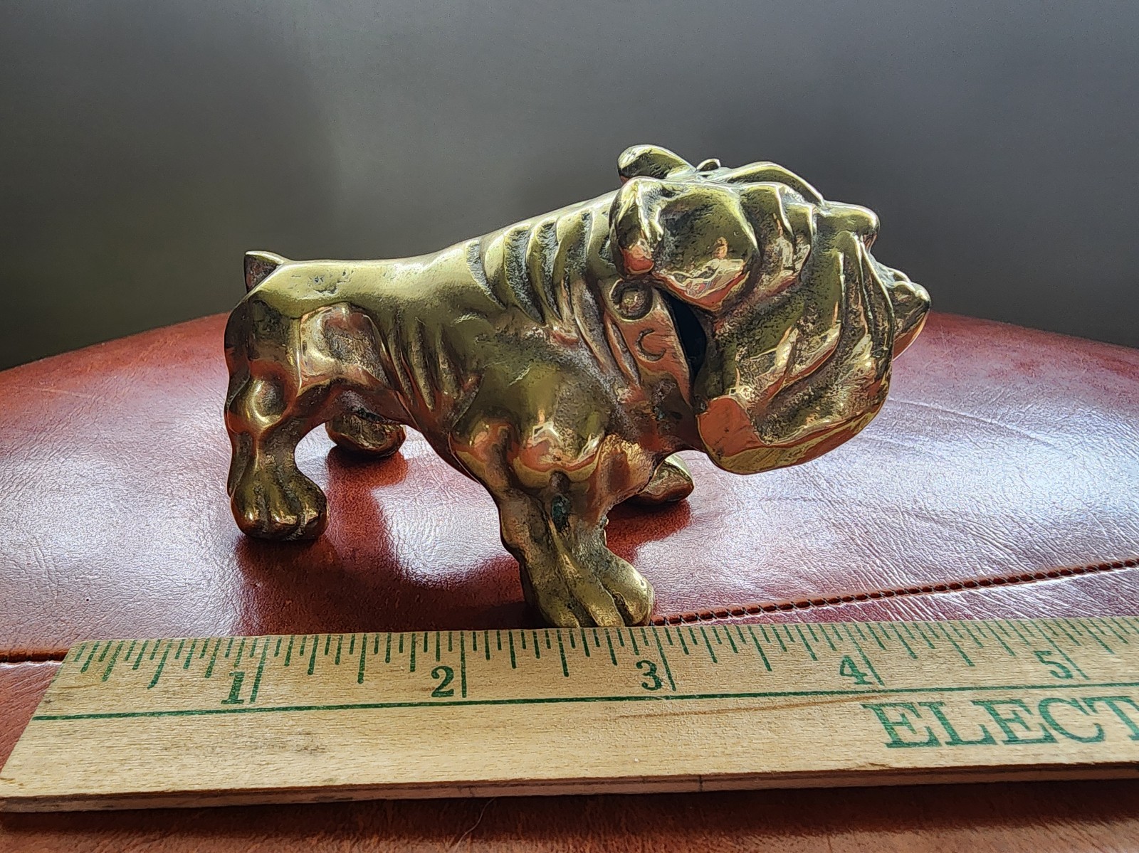 Vintage Brass Bulldog Paperweight