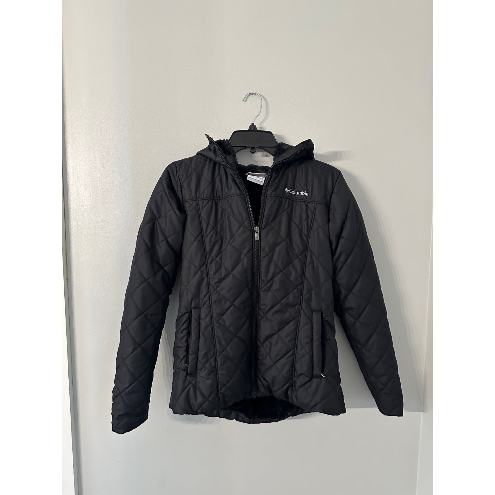 Womens Columbia Hooded Ski Jacket Fleece lined small