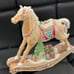 2 gingerbread rocking horses