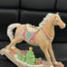 2 gingerbread rocking horses