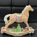 2 gingerbread rocking horses