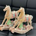 2 gingerbread rocking horses