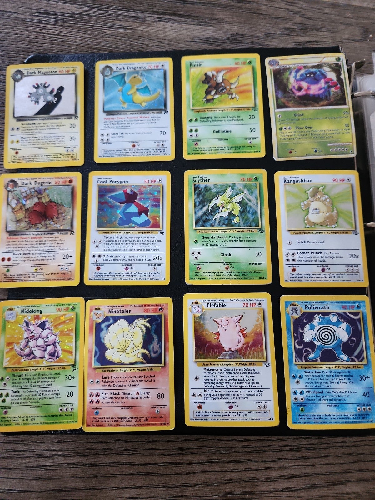 Pokemon cards variaty non graded used cards clefable ninetales etc