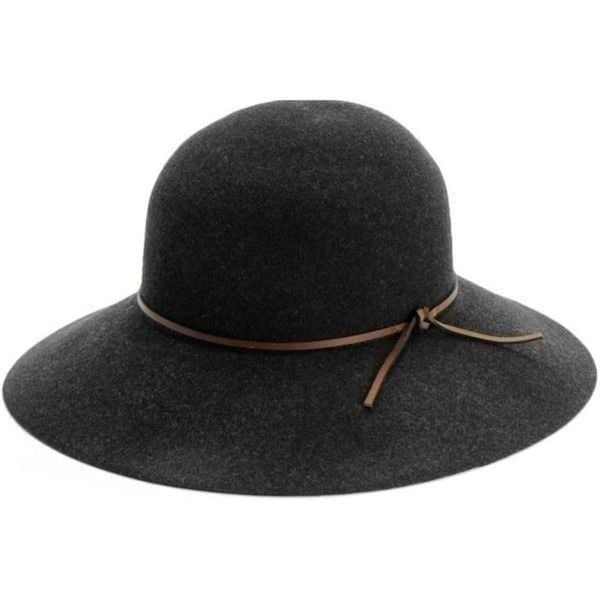 Rag & Bone 100% Wool Black / Charcoal Grey Dunaway Hat Size Small NO BAND