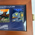 Disney Pin DLR California Adventure Grand Opening Wood Box Set of 3 Pins New LE