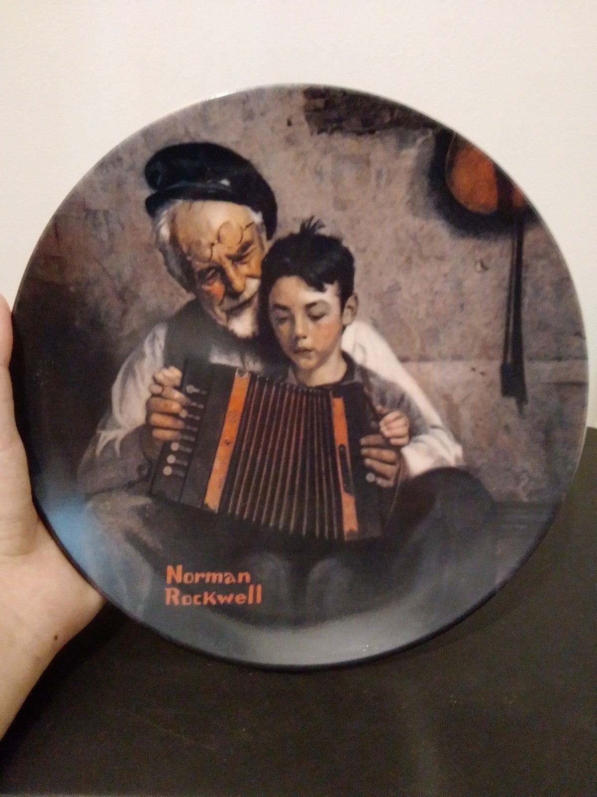 Norman Rockwell The Music Maker Collectible Dish