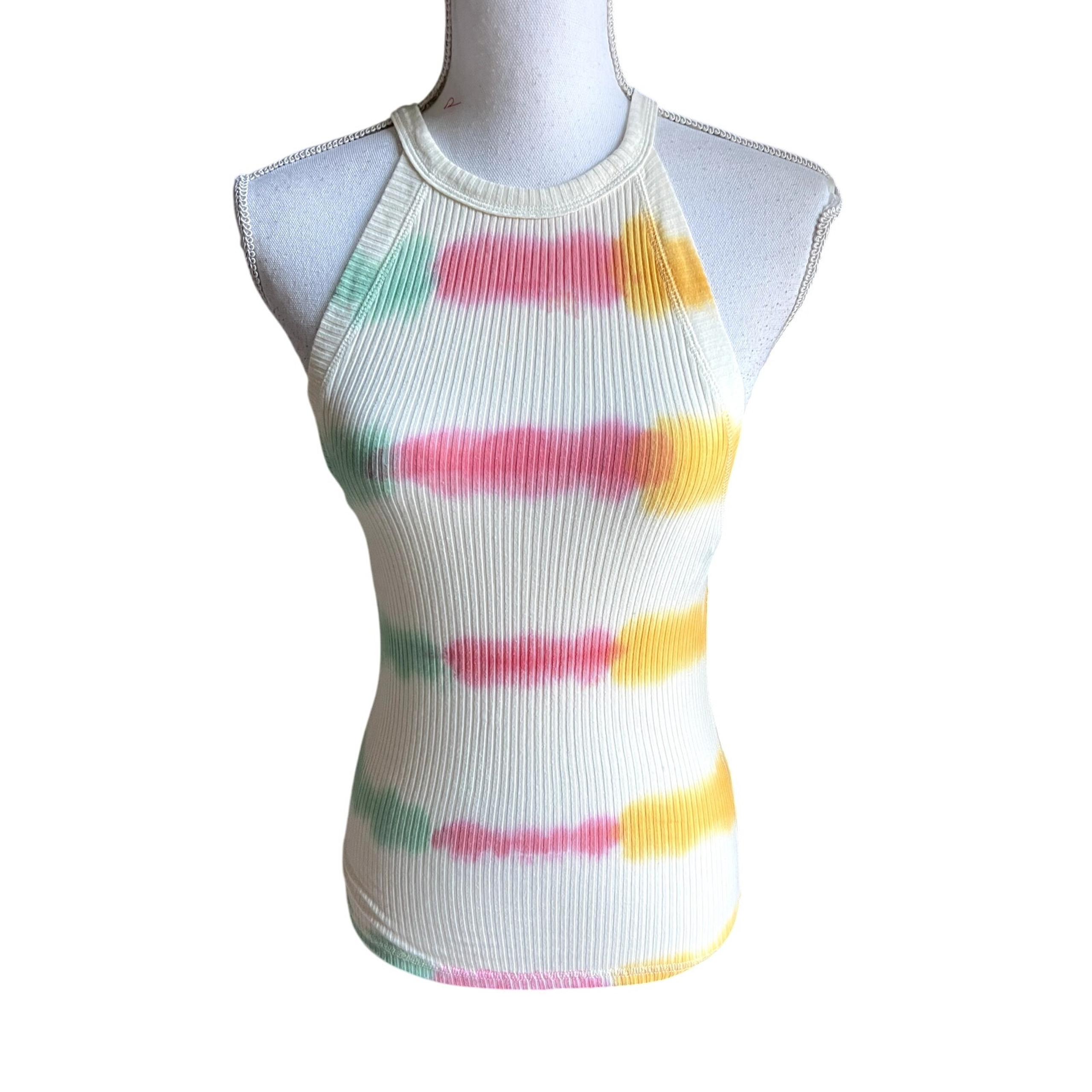 Free People - We the Free retro 70s tie dye halter knit top Size M