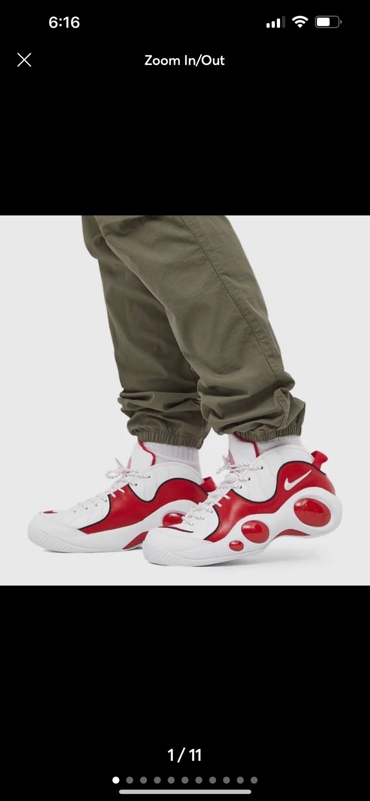 New NIKE Air Zoom Flight 95 White True Red