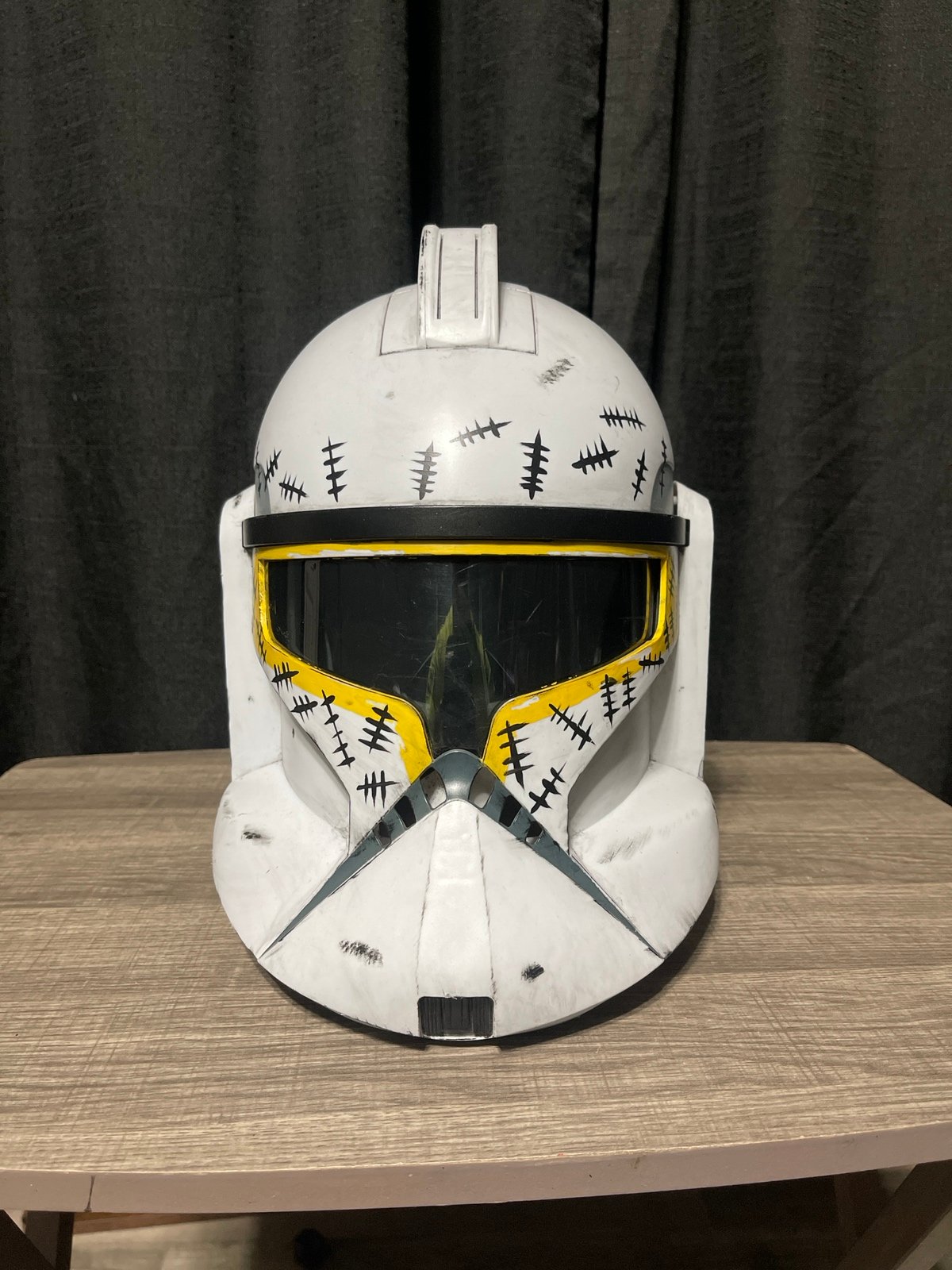 Custom painted phase one Captain Gregor helmet