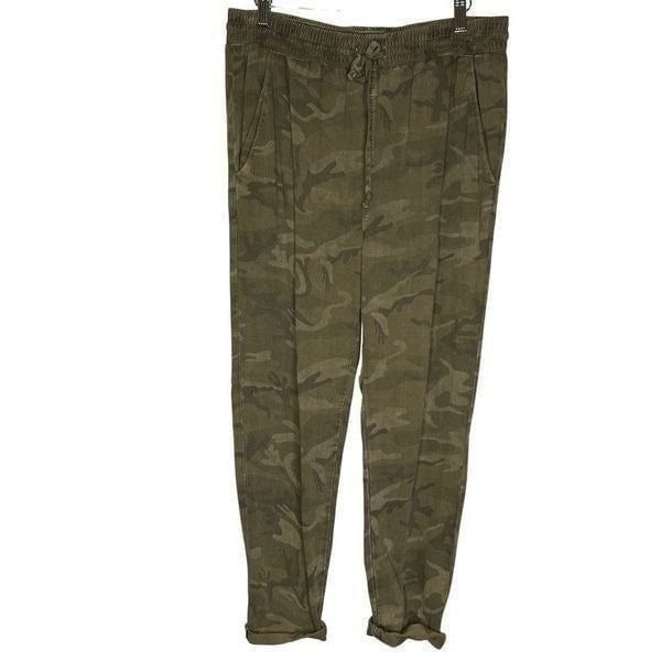 Current/Elliott The Drawstring Lounge Trouser Army Camo Size 1 / Small