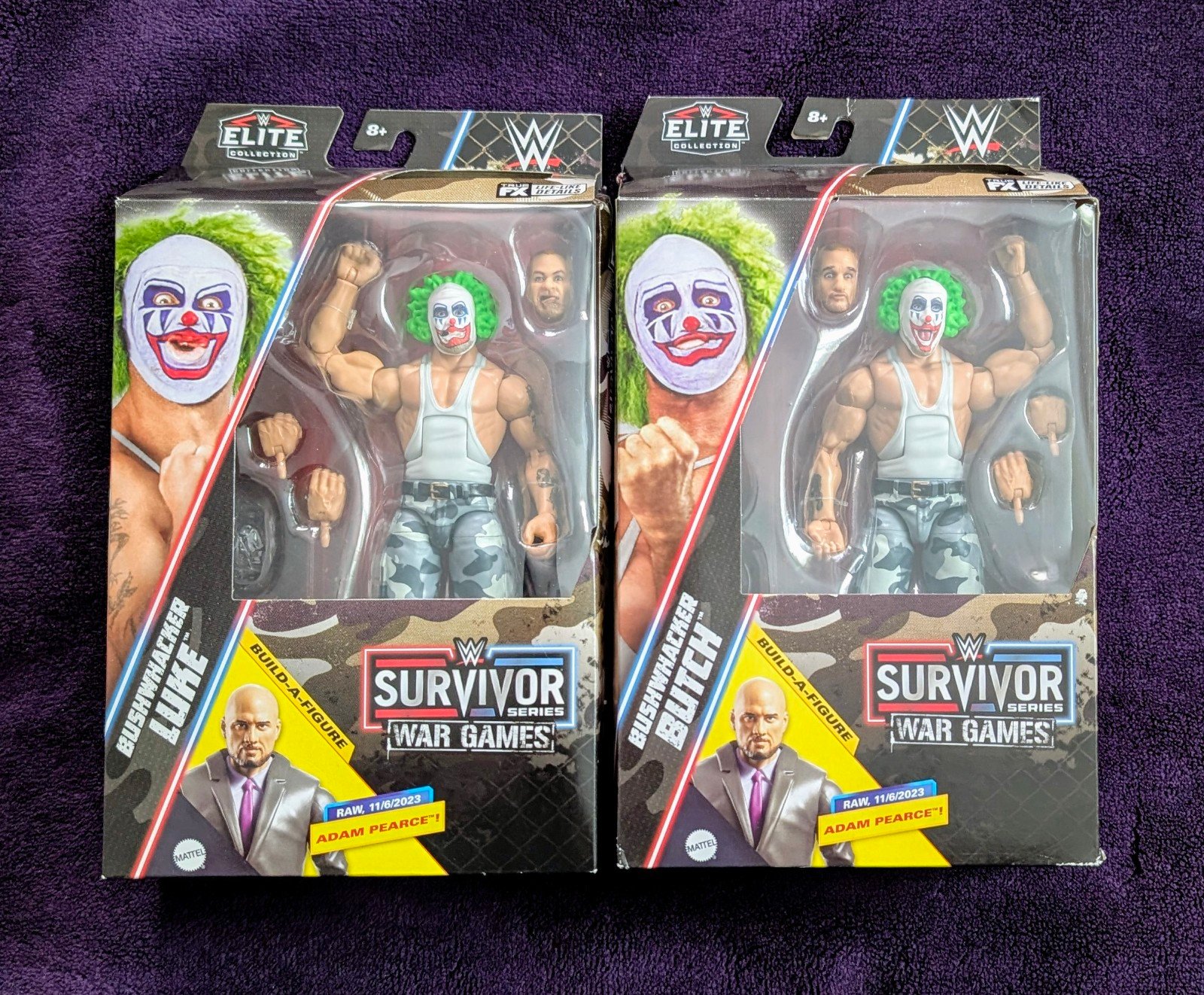 WWE Elite Bushwhacker Luke & Bushwhacker Butch Survivor Series War Games No BAF
