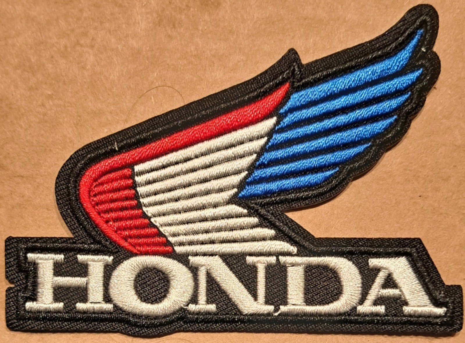 Honda Wing Red White Blue embroidered Iron on patch 6 ct.