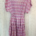 OLIPHANT Women's Printed Tassel Tiered Babydoll Mini Dress Kerala Lavender