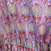 OLIPHANT Women's Printed Tassel Tiered Babydoll Mini Dress Kerala Lavender