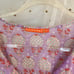OLIPHANT Women's Printed Tassel Tiered Babydoll Mini Dress Kerala Lavender