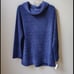 NEW SOFT SURROUNDINGS Chalet Tunic Top Chenille Button Back Blue L